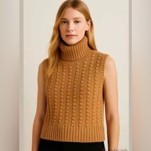ZARA  Sleeveless Turtleneck Sweater